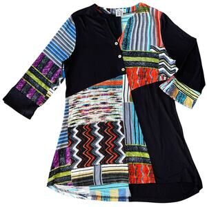 Parsley & Sage Tunic Top ArtsyLagenlook Patchwork